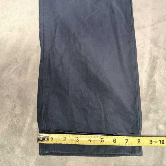 Polo Ralph Lauren Pants Mens 36x30 Blue Classic Fit Cotton Cuffed Chino Preppy - Picture 11 of 12